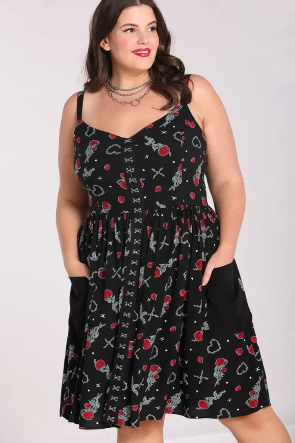 Hell Bunny Dresses | Dresses>Zoey Knee Dress Black