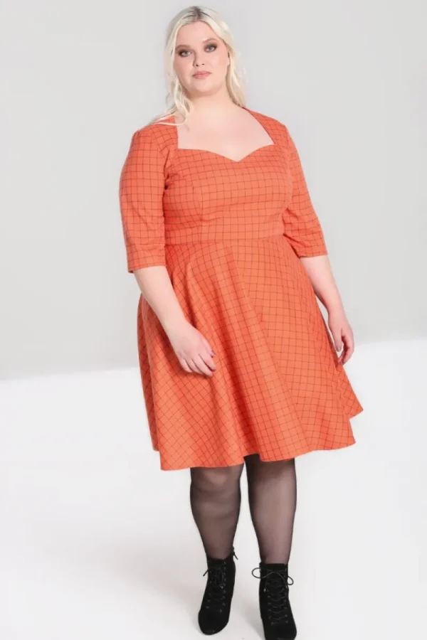 Hell Bunny Dresses | Dresses>Zora Mid Dress Orange